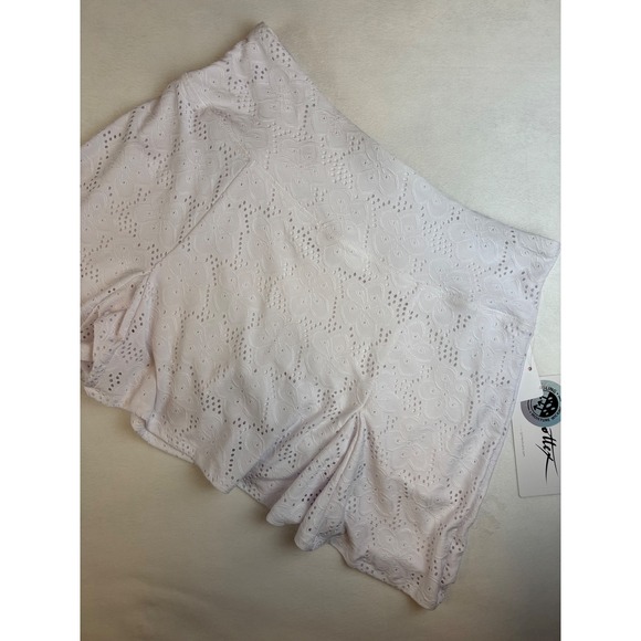 X Gotttex White Eyelet Skirt Activewear Athletic Skort Women's Size Large New - Picture 1 of 8
